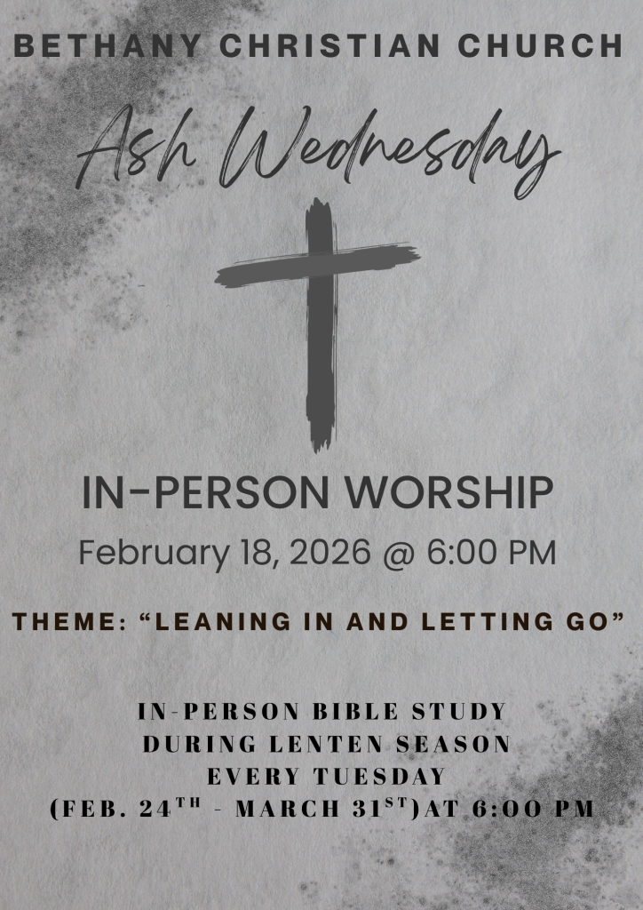 ash wednesday church flyer
